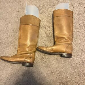 Frye Leather boots light brown campus style